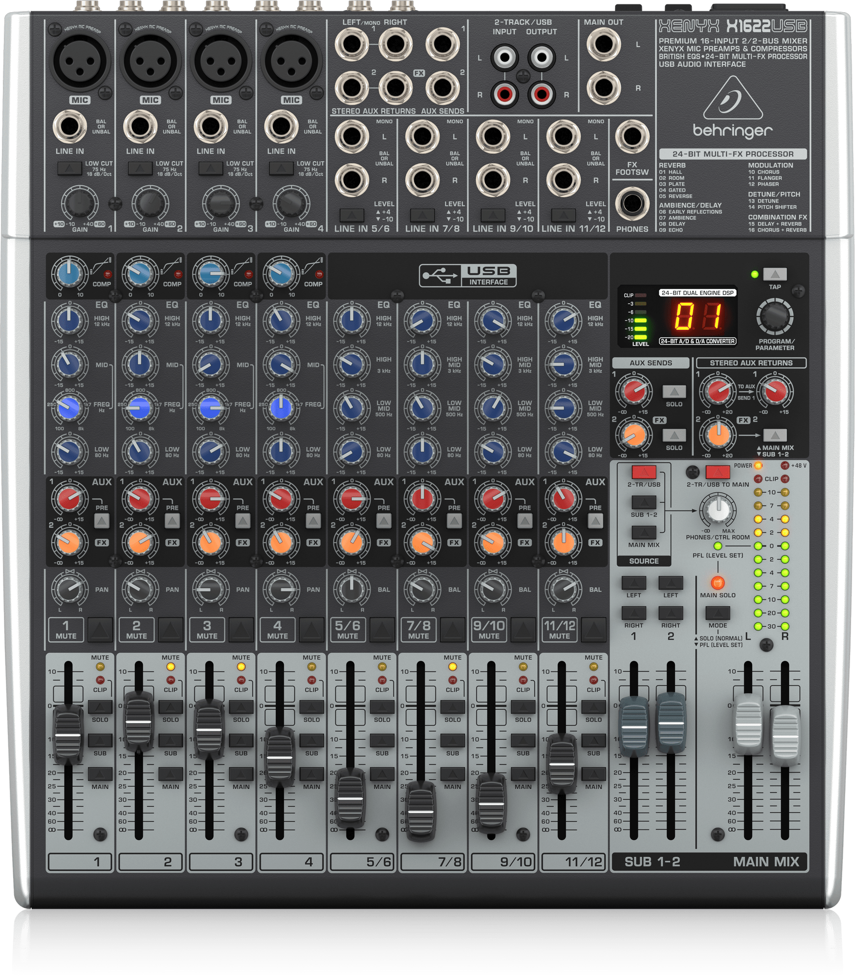 Mixer Behringer XENYX X1622USB - Việt Music