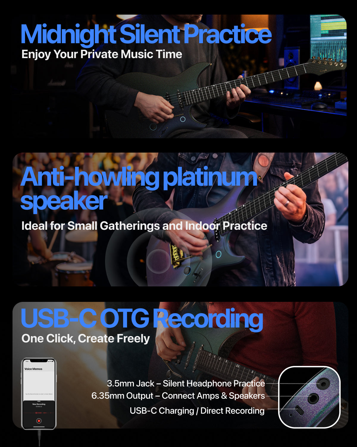 Đàn Guitar Điện Enya Inspire Pro AL - Apex Lab HSS, Carbon Fingerboard - Việt Music