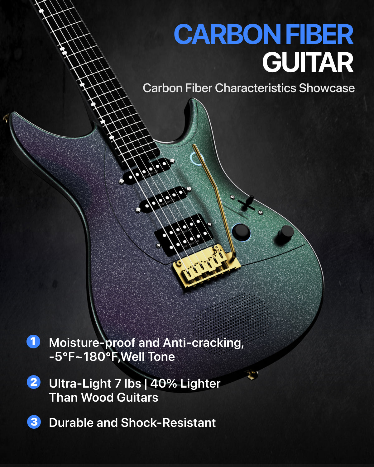Đàn Guitar Điện Enya Inspire Pro AL - Apex Lab HSS, Carbon Fingerboard - Việt Music