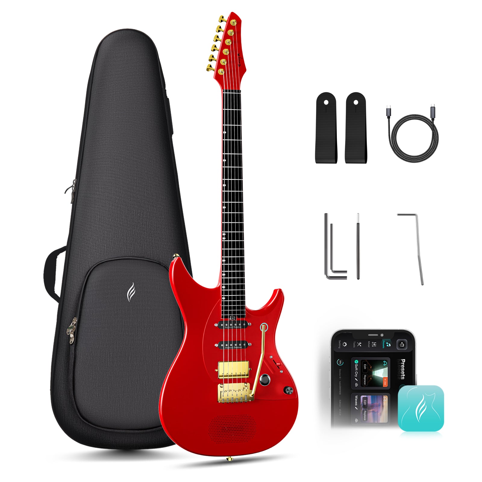 Đàn Guitar Điện Enya Inspire Pro SD - Seymour Duncan HSS, Carbon Fingerboard - Việt Music