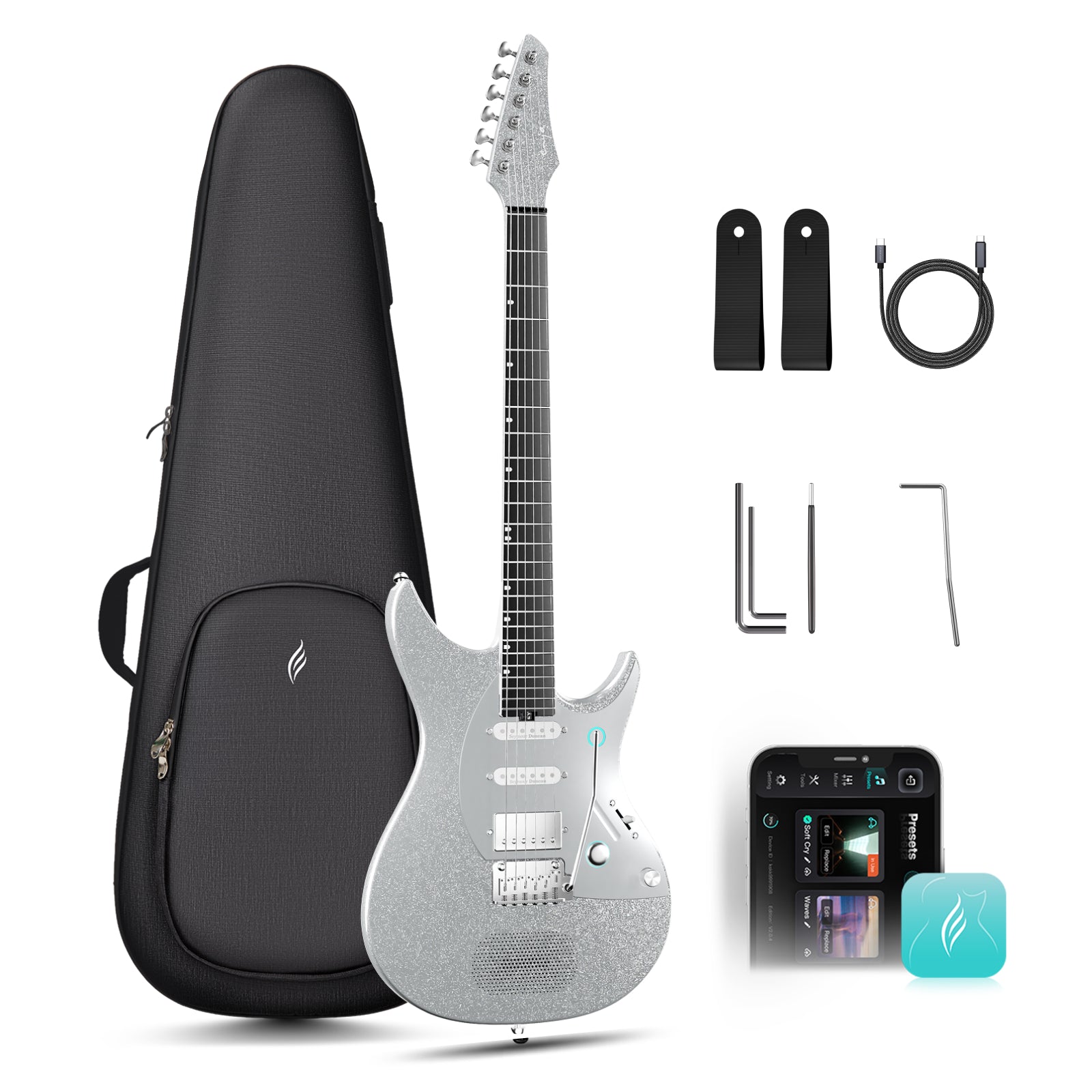 Đàn Guitar Điện Enya Inspire Pro SD - Seymour Duncan HSS, Carbon Fingerboard - Việt Music