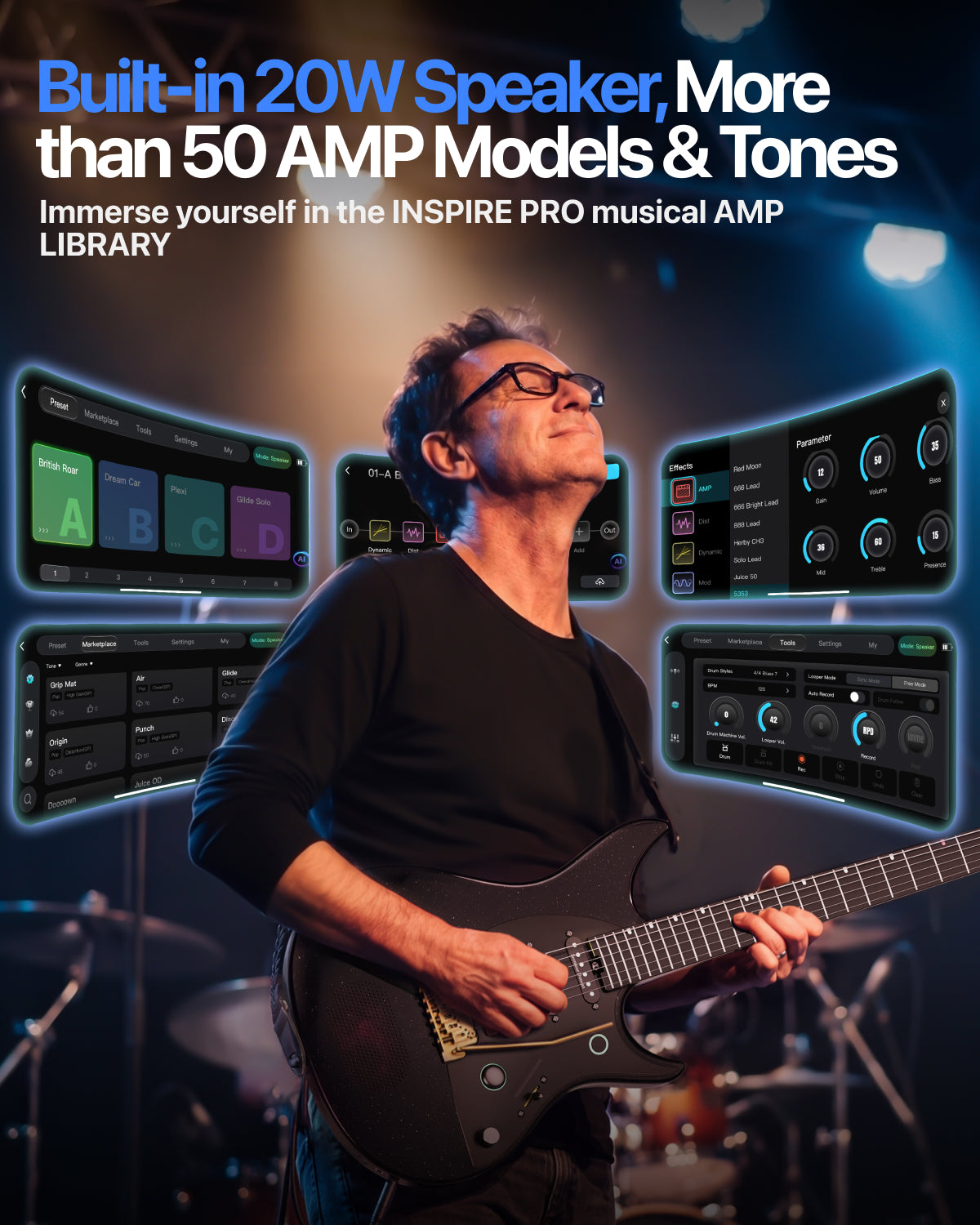 Đàn Guitar Điện Enya Inspire Pro SD - Seymour Duncan HSS, Carbon Fingerboard - Việt Music