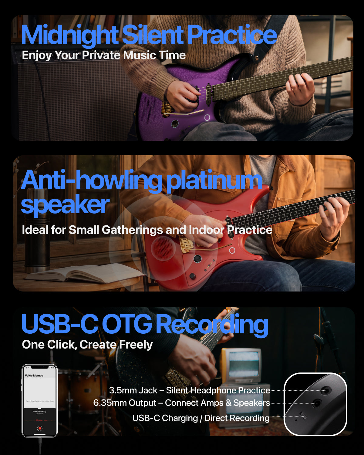 Đàn Guitar Điện Enya Inspire Pro SD - Seymour Duncan HSS, Carbon Fingerboard - Việt Music