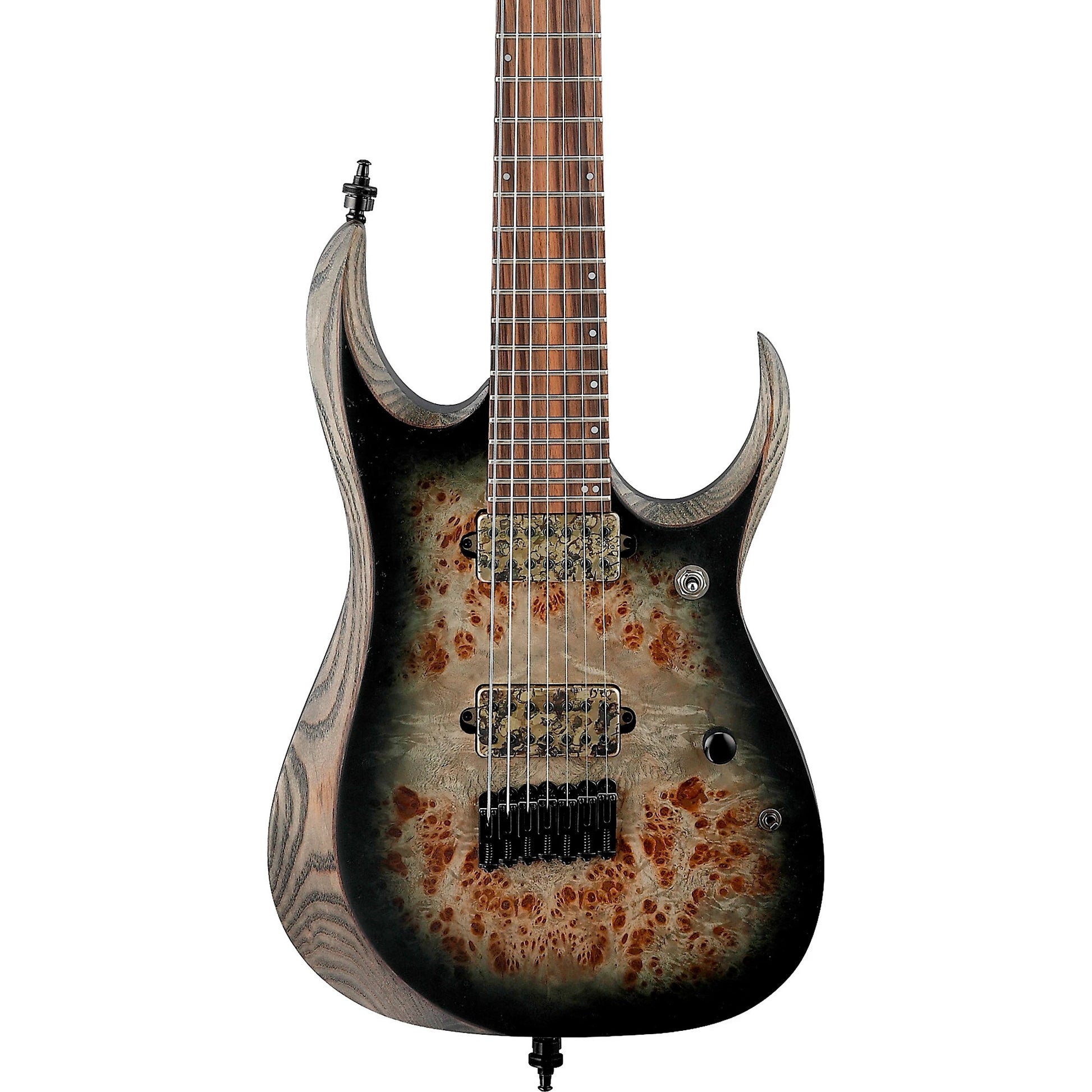 Đàn Guitar Điện Ibanez RGD71ALPA - RGD Axion Label HH, Ebony Fingerboard, Charcoal Burst Black Stained Flat - 7 Strings - Việt Music