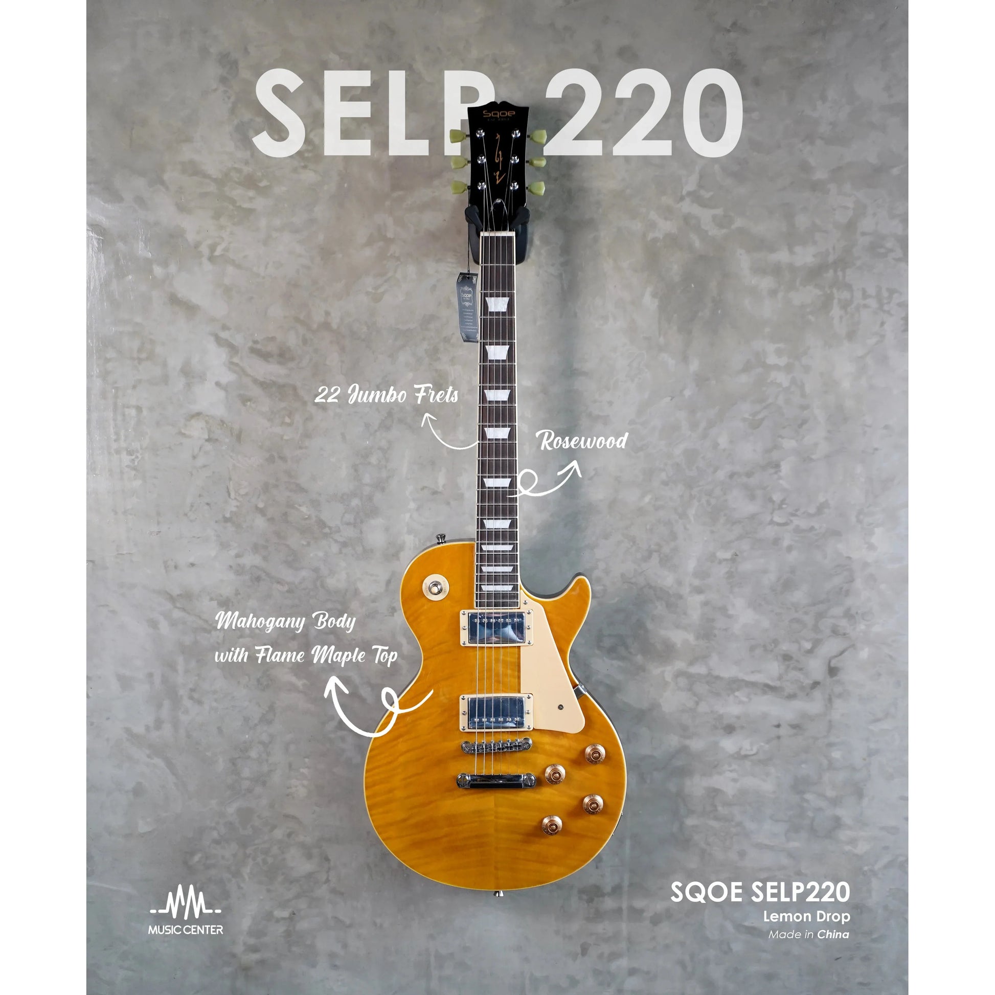 Đàn Guitar Điện Sqoe SELP220 HH, Rosewood Fingerboard - Việt Music