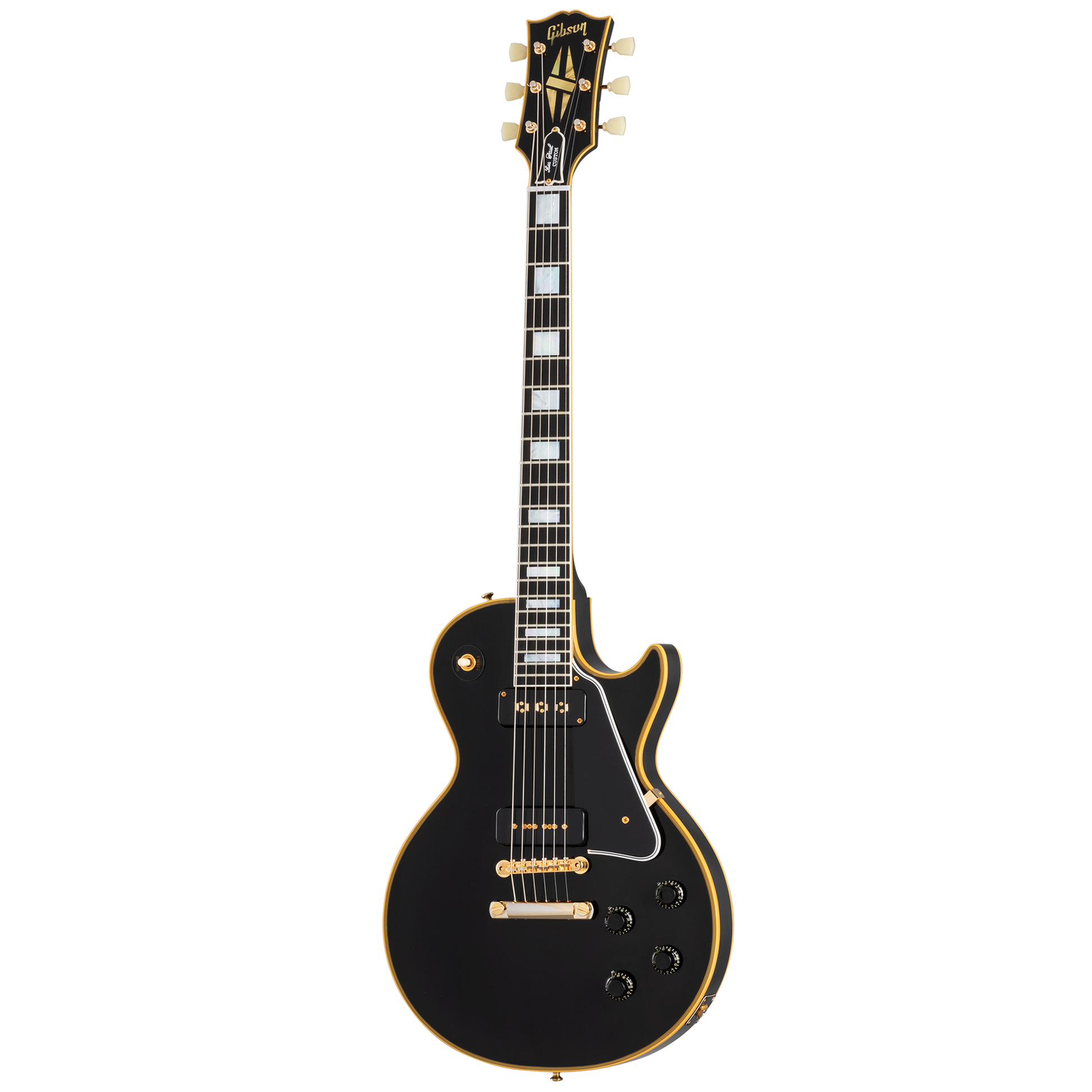 Đàn Guitar Điện Gibson Custom 1954 Les Paul Custom Staple Pickup Reissue VOS SS, Ebony Fingerboard, Ebony - Việt Music