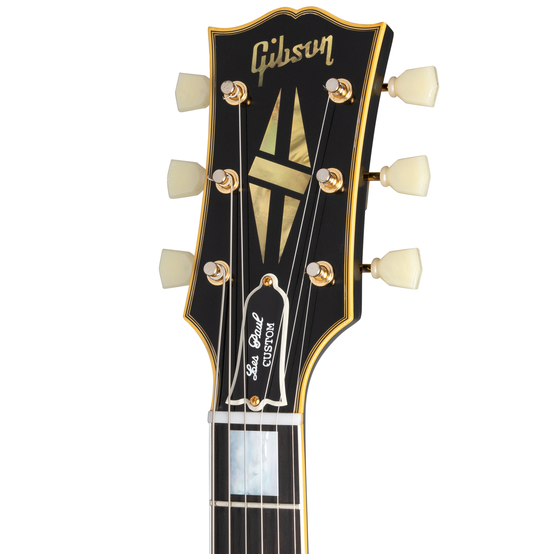 Đàn Guitar Điện Gibson Custom 1954 Les Paul Custom Staple Pickup Reissue VOS SS, Ebony Fingerboard, Ebony - Việt Music