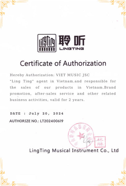 Giấy chứng nhận đại lý chính hãng Lingting