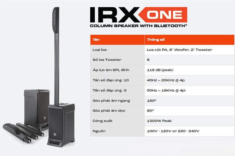 Loa JBL IRX ONE PA Active Bluetooth