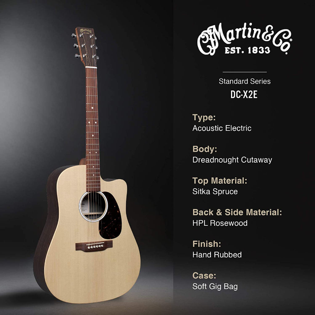 Martin DC-X2E phiên bản gỗ Rosewood