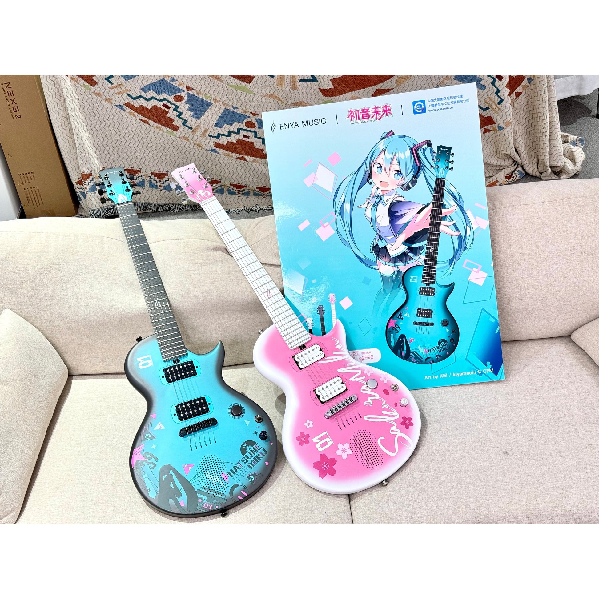 Đàn Guitar Điện Enya Nova Go Sonic - Hatsune Miku Edititon - Việt Music