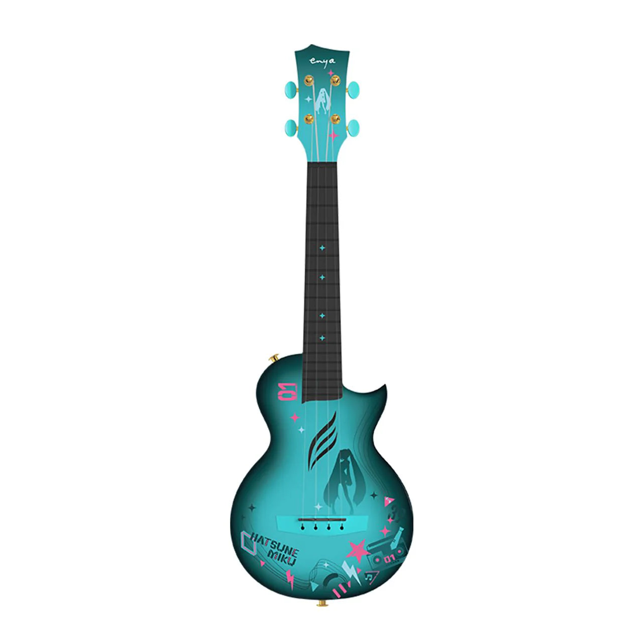 Đàn Ukulele Concert Enya Nova U - Hatsune Miku Blue - Việt Music