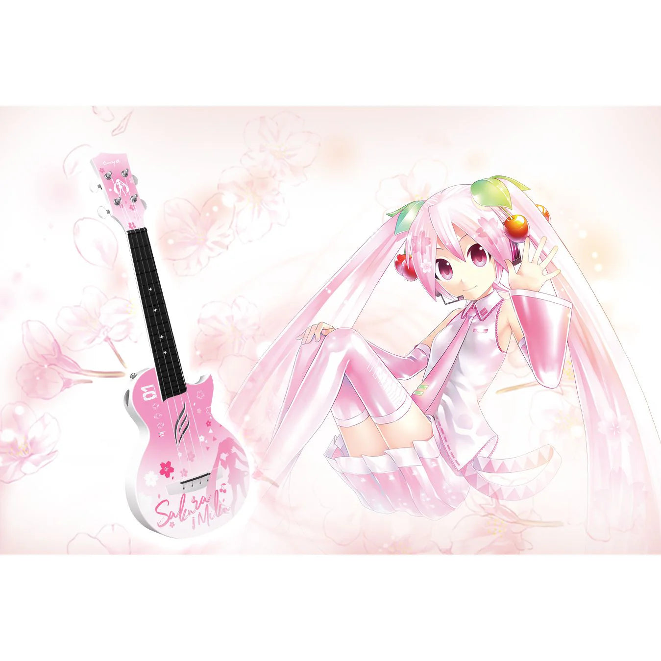 Đàn Ukulele Concert Nova U - Hatsune Miku Pink - Việt Music