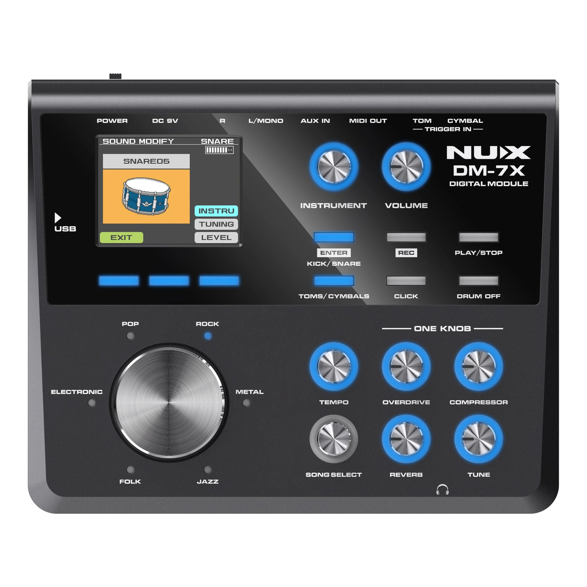 Trống Điện Nux DM-7X - All Mesh Head Professional Digital Drum Kit - Việt Music