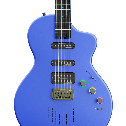 Đàn Guitar Điện Natasha Nebula HSS, Carbon Fingerboard, Klein Blue