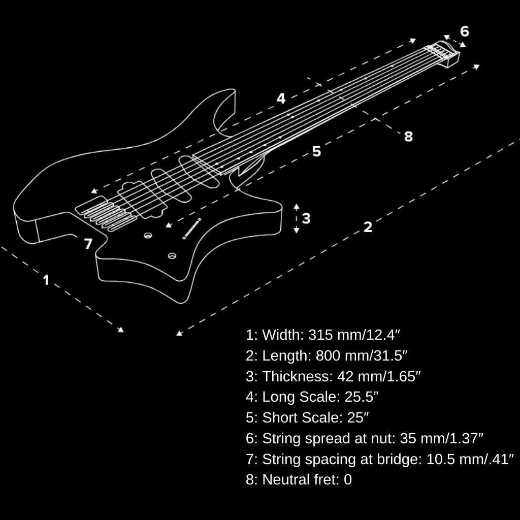 Đàn Guitar Điện Strandberg Boden Standard NX6 Tremolo HSS, Maple Fingerboard