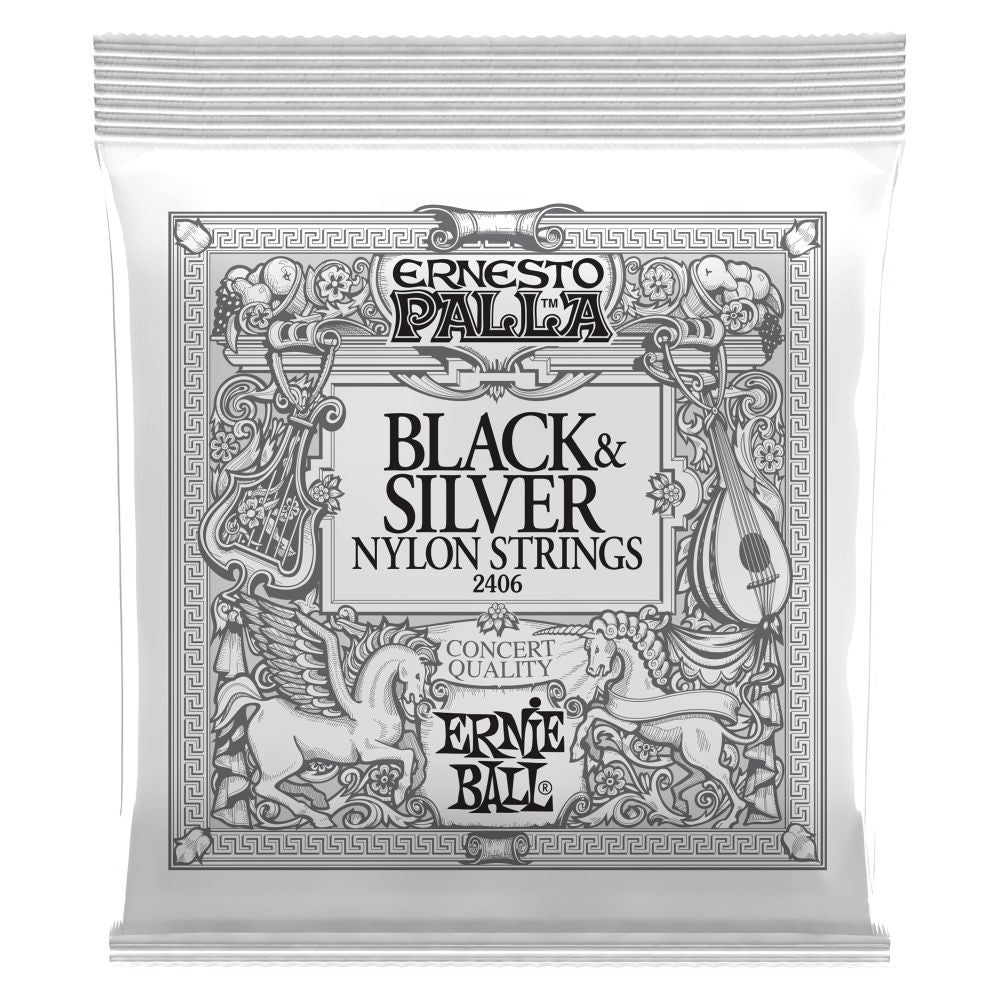 Dây Đàn Guitar Classic Ernie Ball P02406 Ernesto Palla Black & Silver - Việt Music