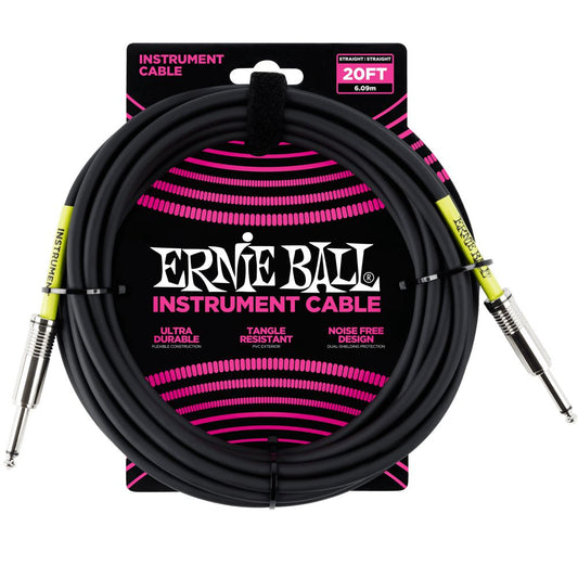 Dây Cáp Kết Nối Ernie Ball Classic Instrument Cable Straight To Straight - 20FT - Việt Music