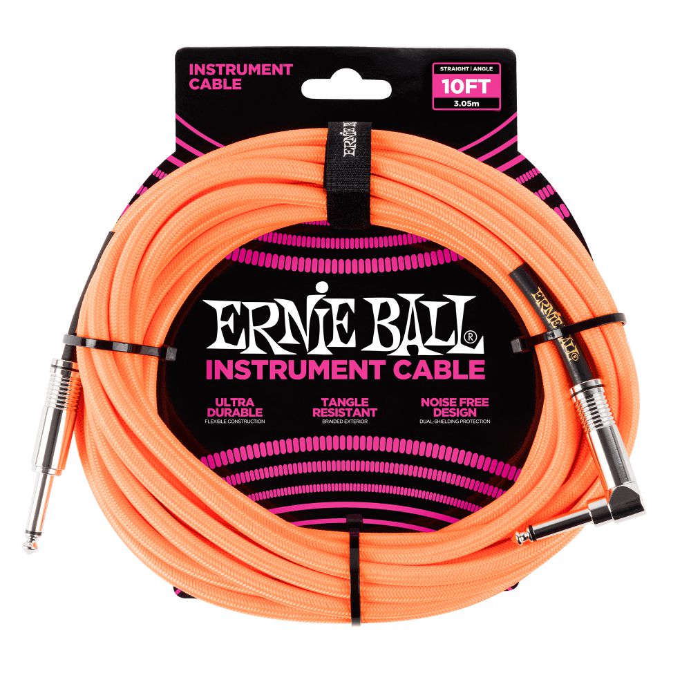 Dây Cáp Kết Nối Ernie Ball Braided Instrument Cable Straight To Straight - 10FT - Việt Music