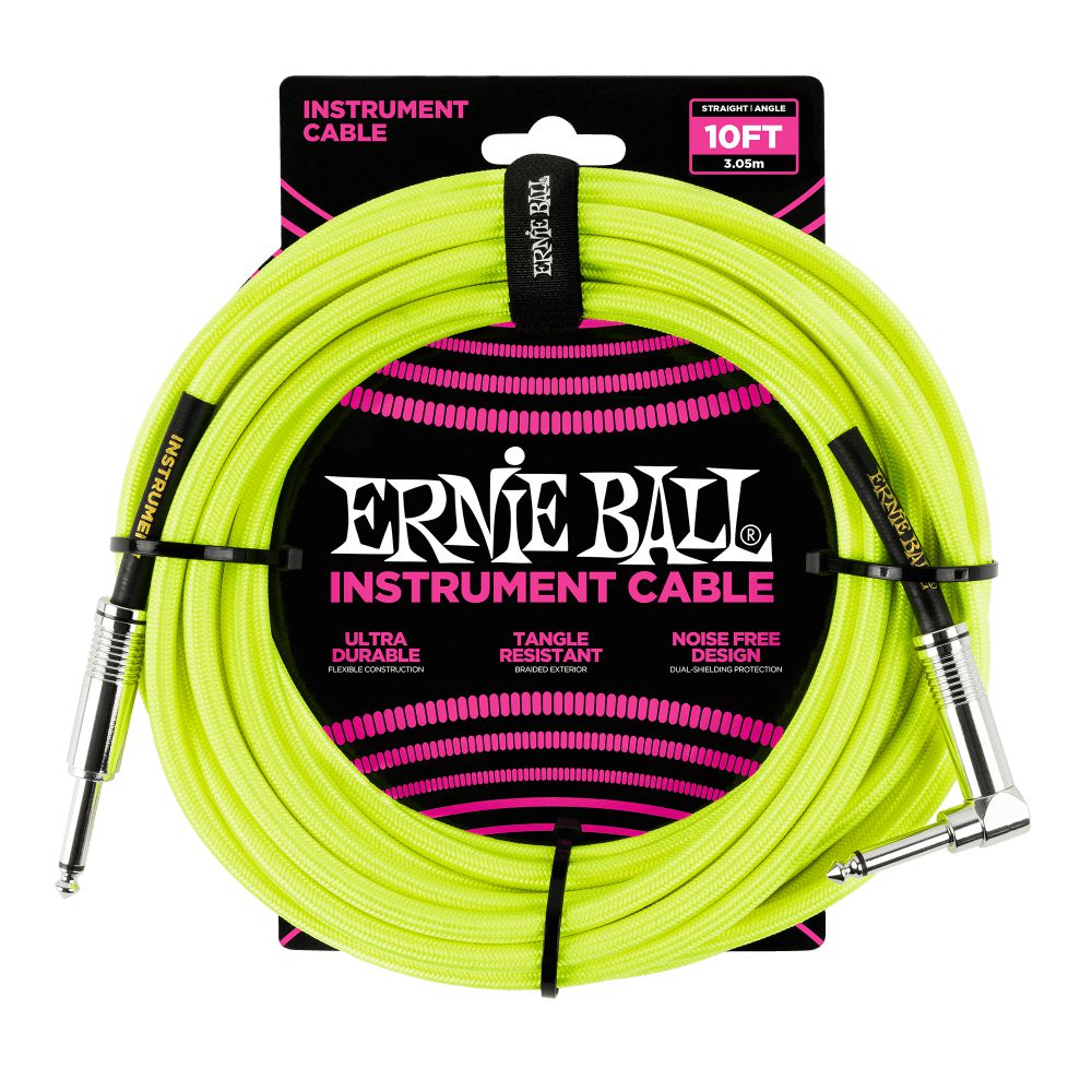 Dây Cáp Kết Nối Ernie Ball Braided Instrument Cable Straight To Straight - 10FT - Việt Music