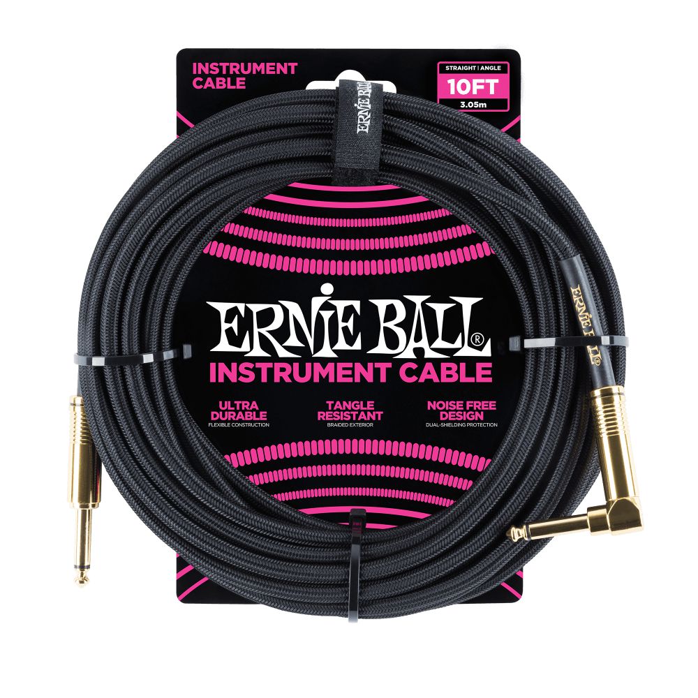 Dây Cáp Kết Nối Ernie Ball Braided Instrument Cable Straight To Straight - 10FT - Việt Music