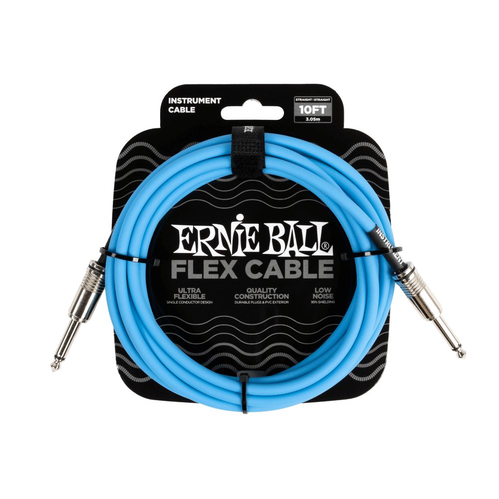 Dây Cáp Kết Nối Ernie Ball Flex Straight to Straight Instrument - 10FT - Việt Music