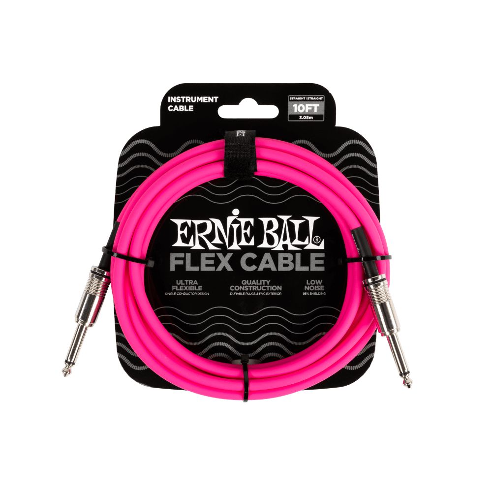 Dây Cáp Kết Nối Ernie Ball Flex Straight to Straight Instrument - 10FT - Việt Music