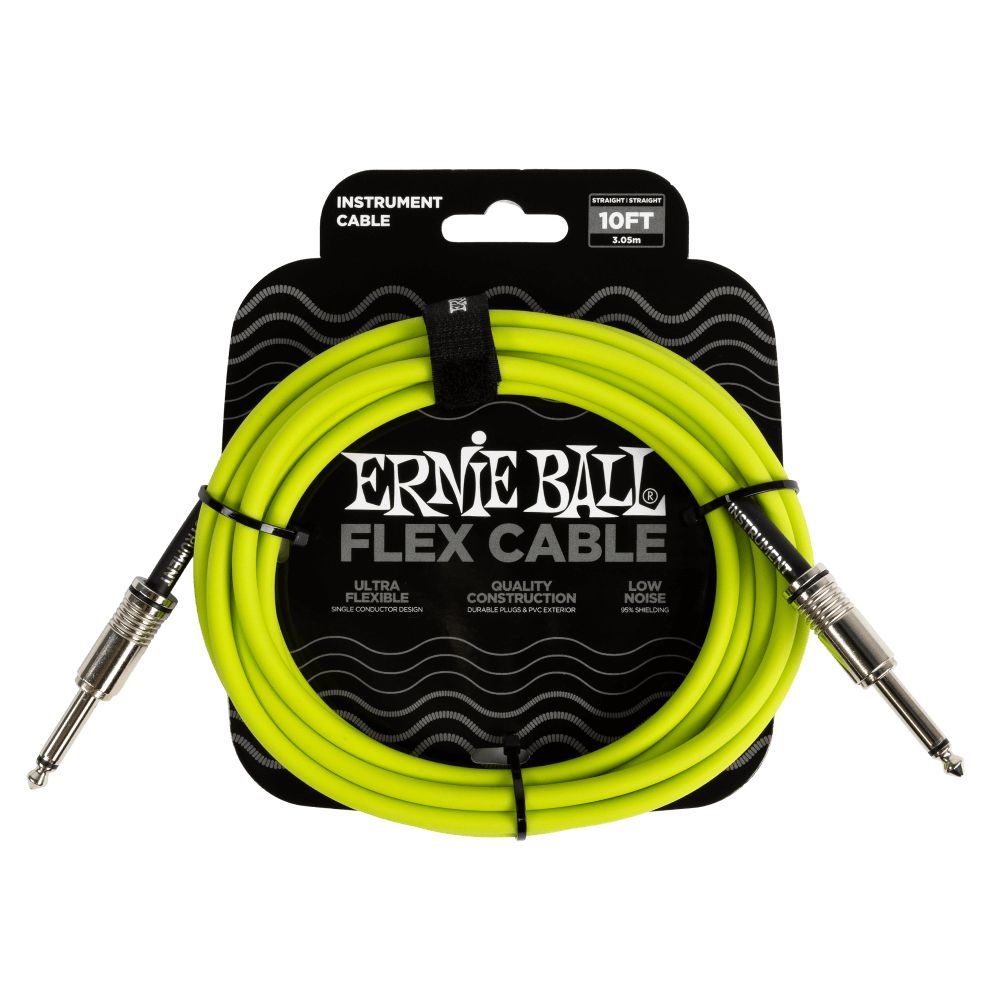 Dây Cáp Kết Nối Ernie Ball Flex Straight to Straight Instrument - 10FT - Việt Music