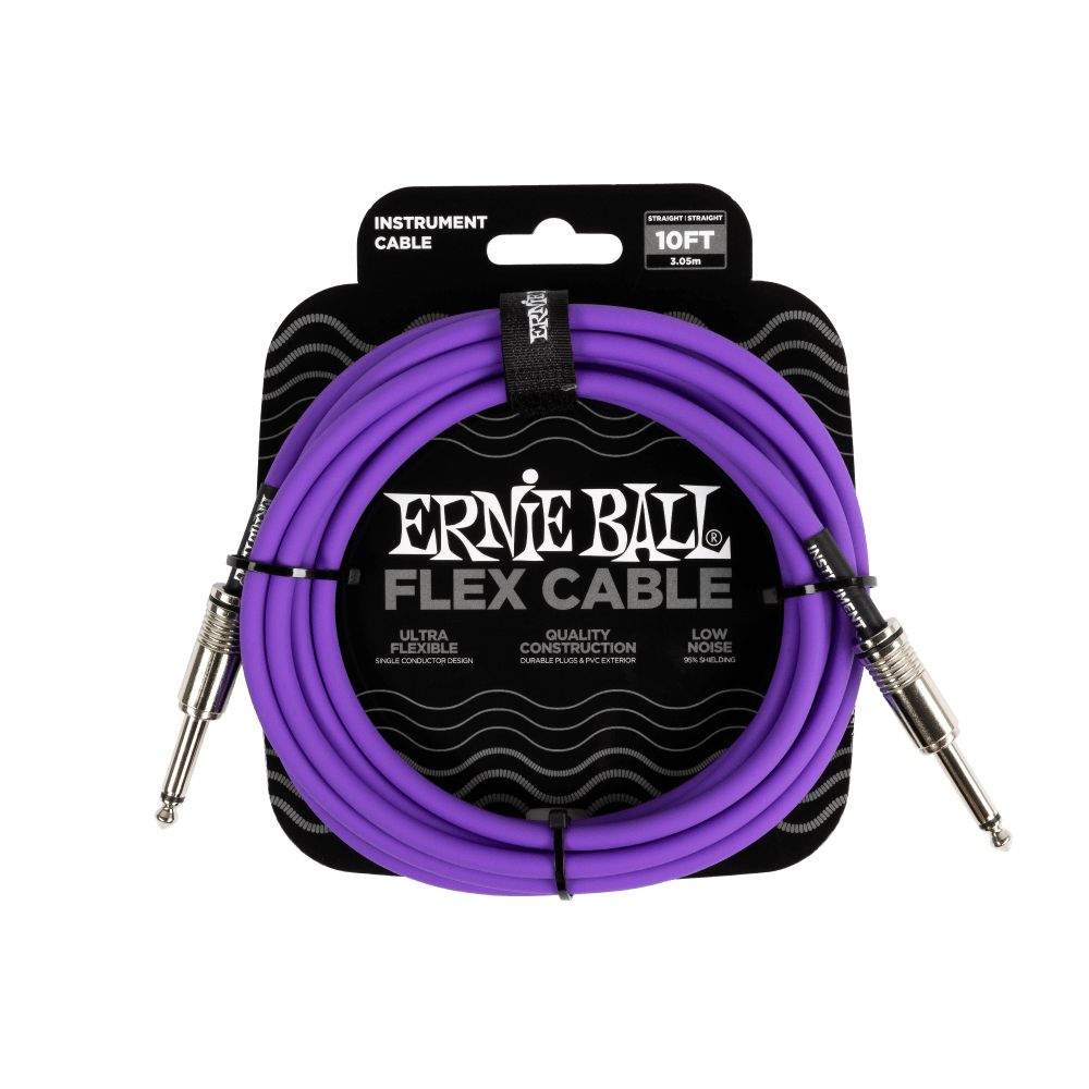 Dây Cáp Kết Nối Ernie Ball Flex Straight to Straight Instrument - 10FT - Việt Music