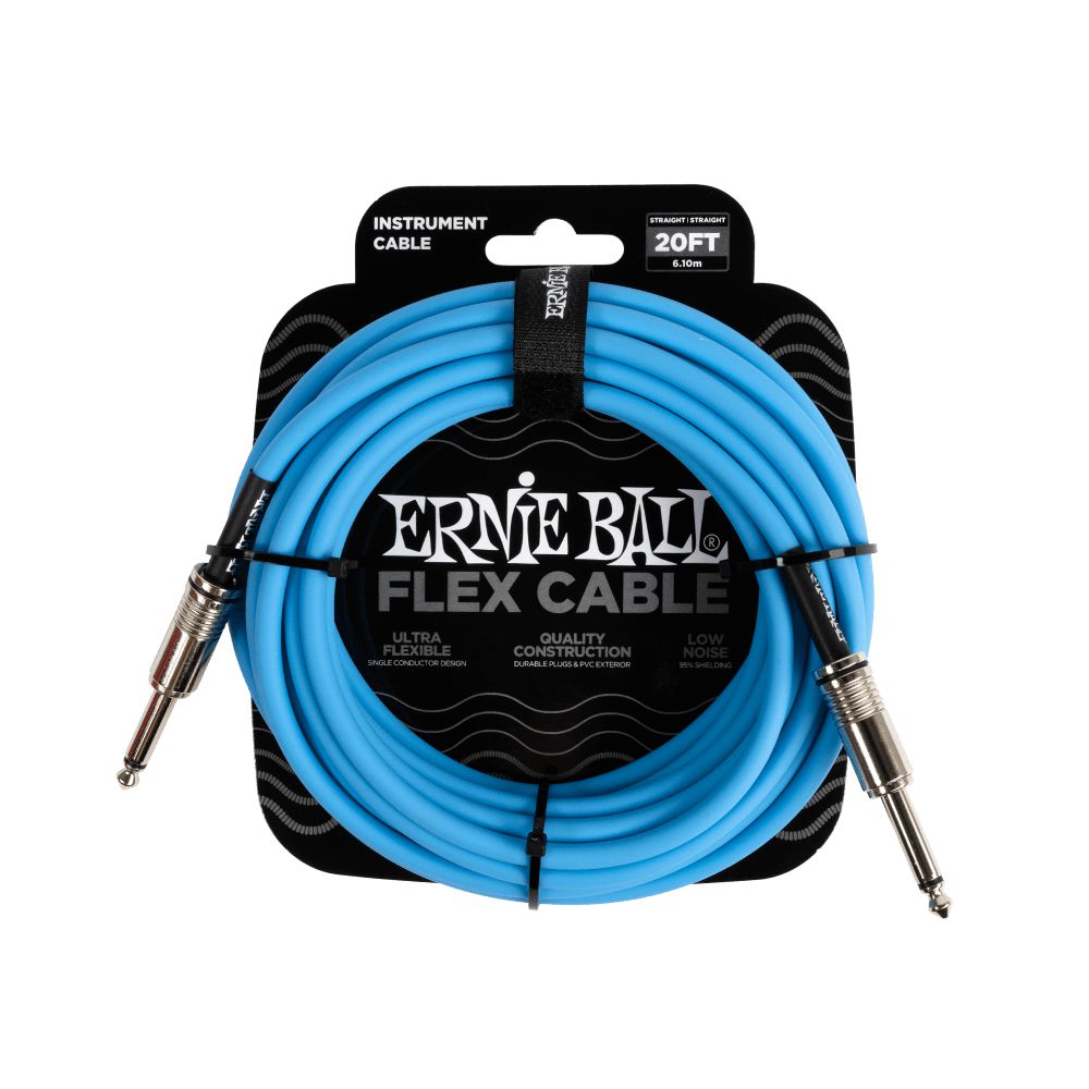 Dây Cáp Kết Nối Ernie Ball Flex Straight to Straight Instrument - 20FT - Việt Music