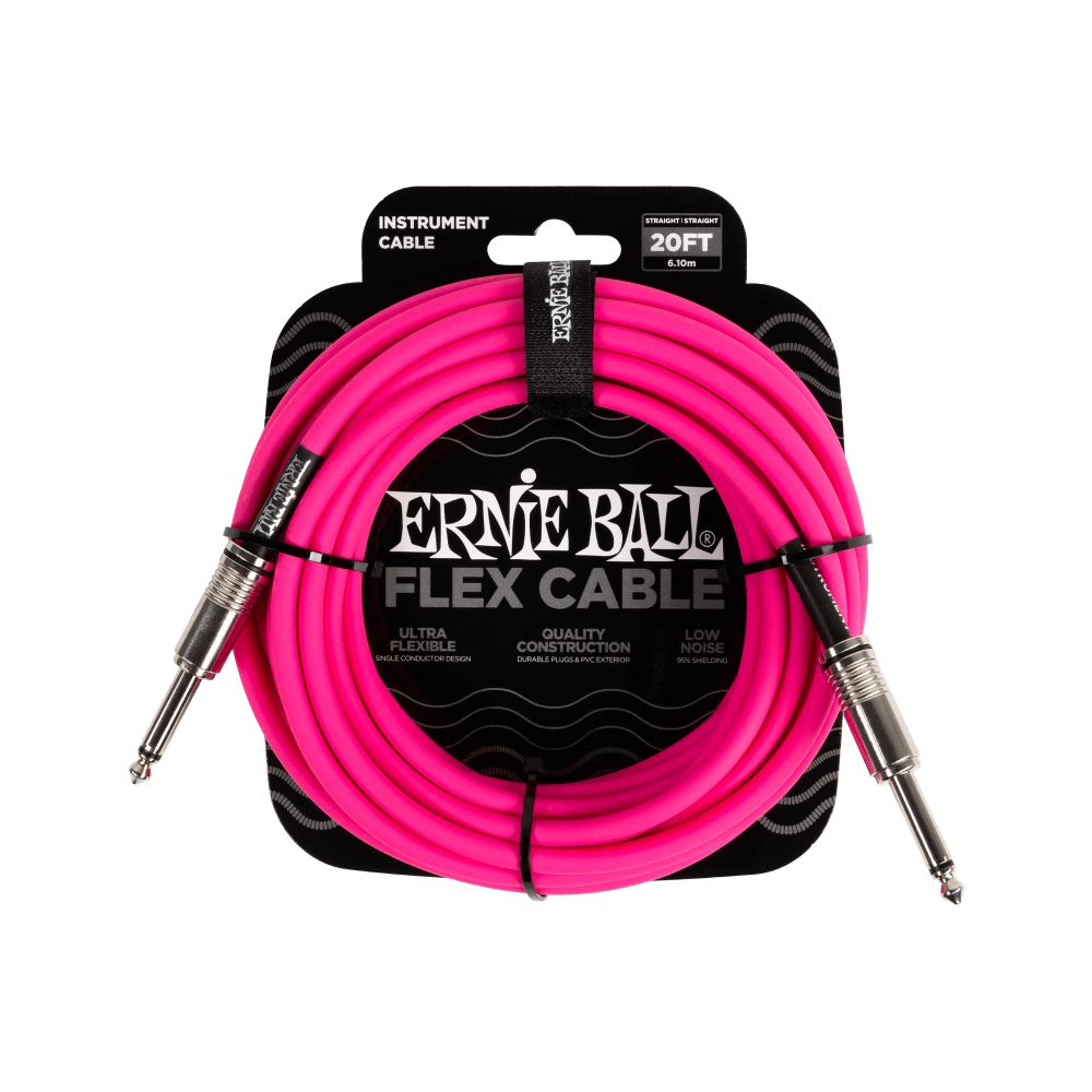 Dây Cáp Kết Nối Ernie Ball Flex Straight to Straight Instrument - 20FT - Việt Music