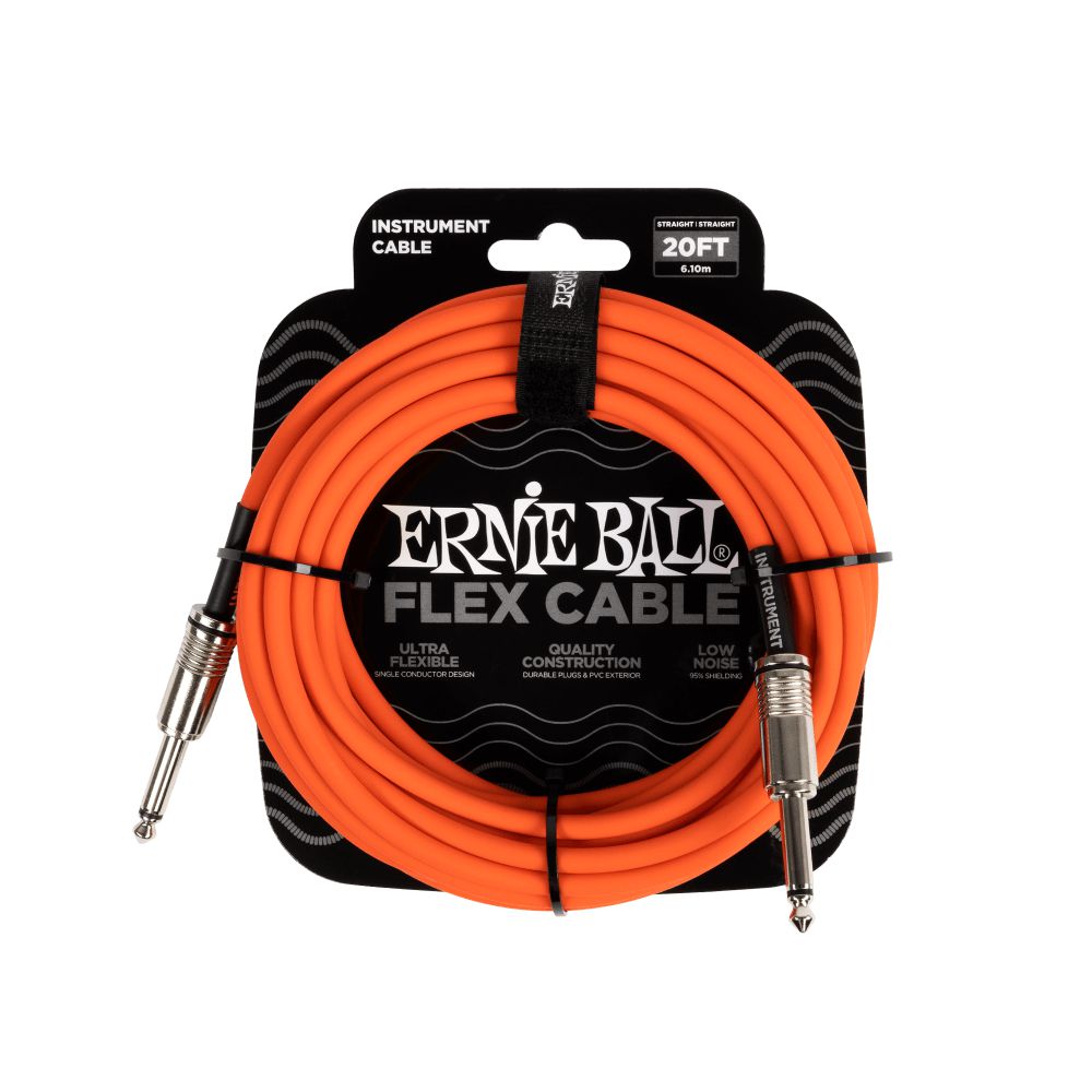 Dây Cáp Kết Nối Ernie Ball Flex Straight to Straight Instrument - 20FT - Việt Music