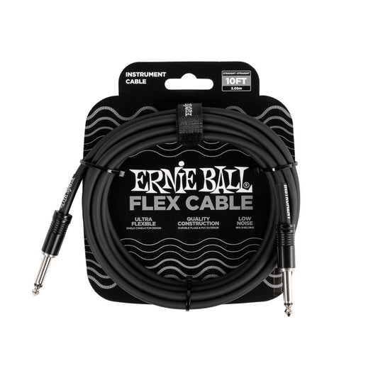 Dây Cáp Kết Nối Ernie Ball Flex Straight to Straight Instrument - 10FT - Việt Music