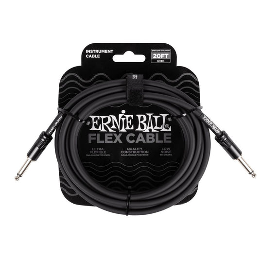 Dây Cáp Kết Nối Ernie Ball Flex Straight to Straight Instrument - 20FT - Việt Music