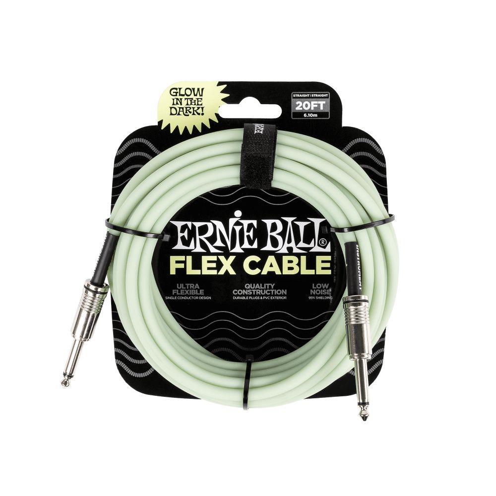 Dây Cáp Kết Nối Ernie Ball Flex Straight to Straight Instrument - 20FT - Việt Music