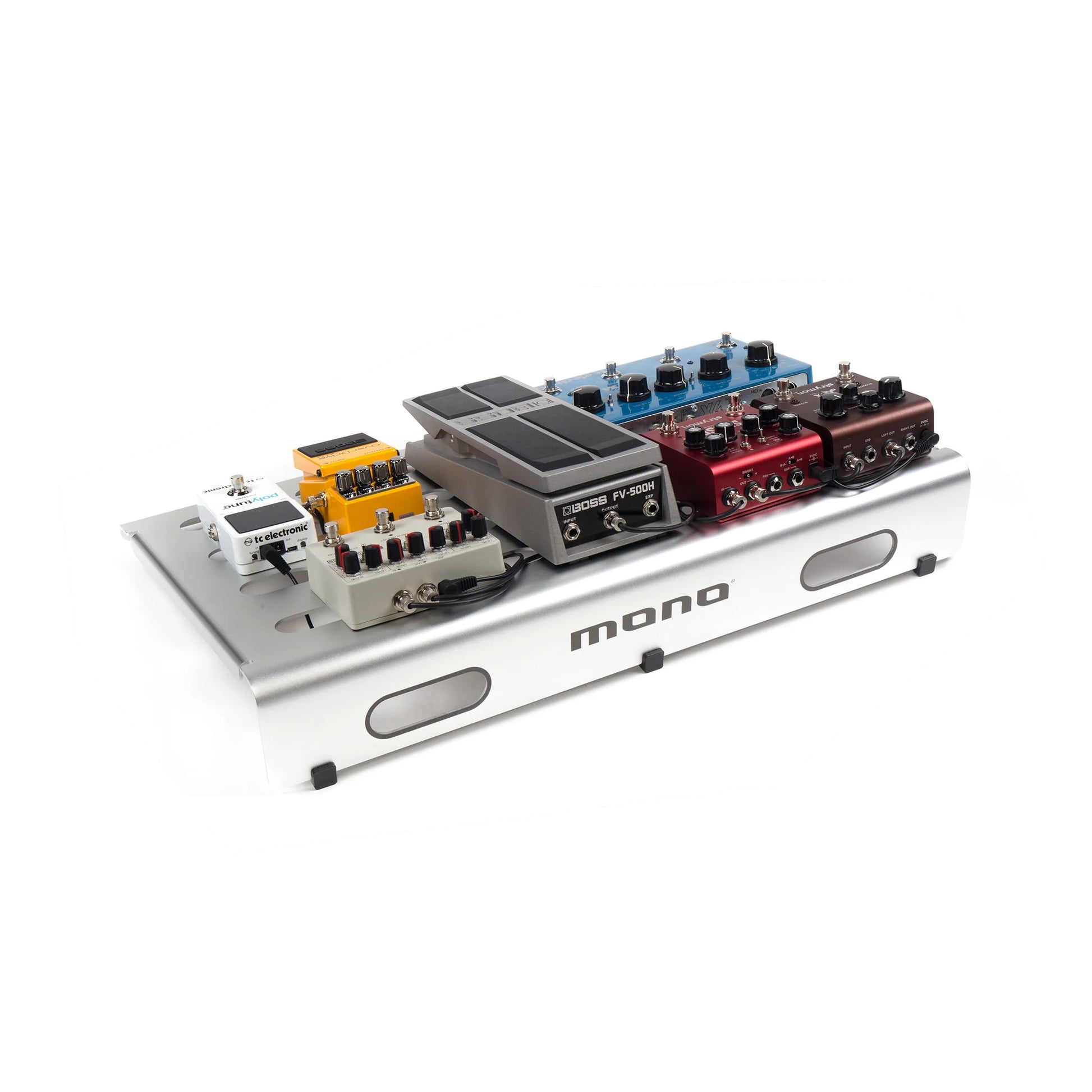 Pedalboard Mono Medium, Silver and Tour Accessory Case 2.0, Black - Việt Music