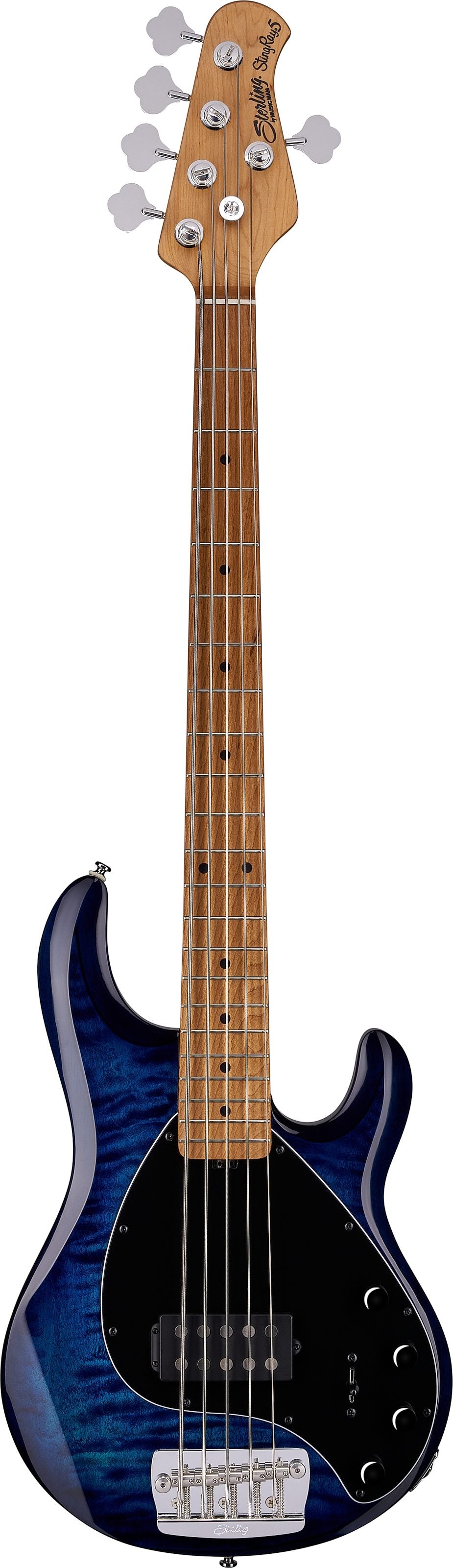 Đàn Guitar Bass Sterling By Music Man StingRay Ray35QM H, Maple Fingerboard - 5 Strings - Việt Music