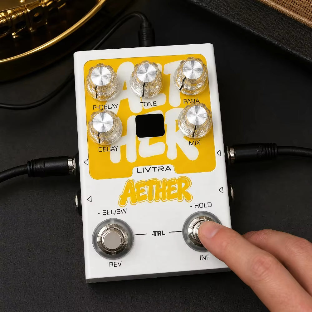 Pedal Guitar Livtra Aether - Stereo Reverb Pedal - Việt Music