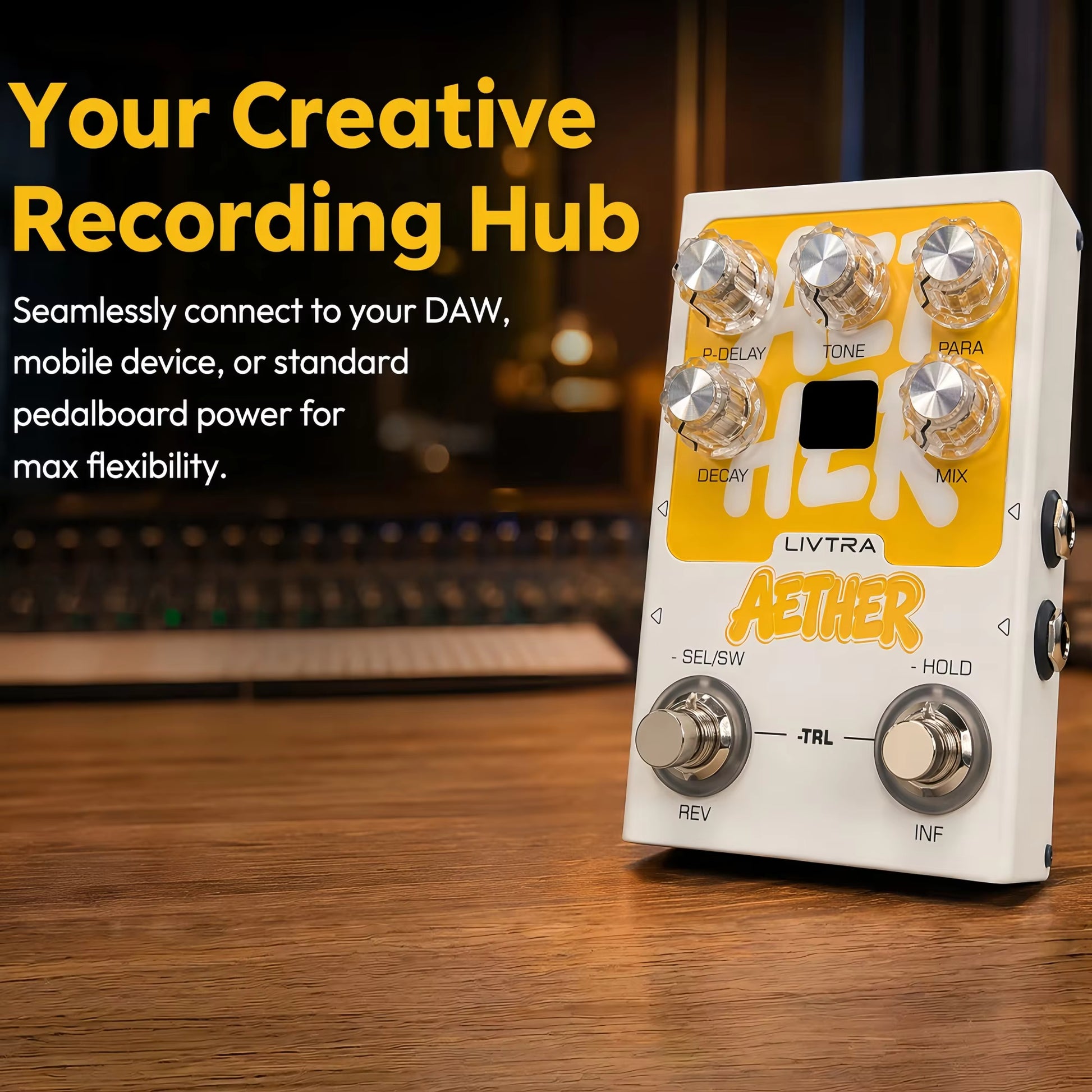 Pedal Guitar Livtra Aether - Stereo Reverb Pedal - Việt Music