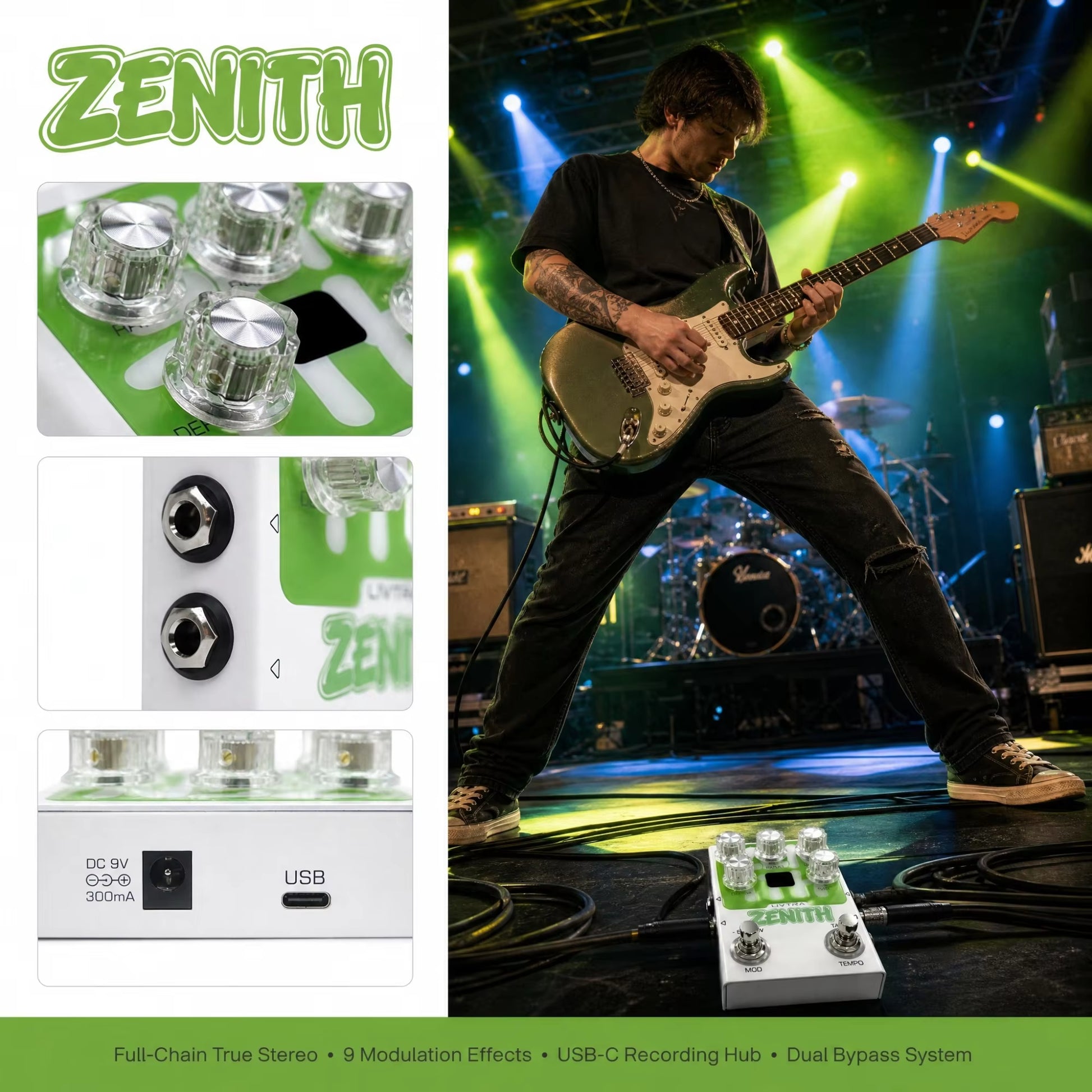 Pedal Guitar Livtra Zenith - Stereo Modulation Pedal - Việt Music