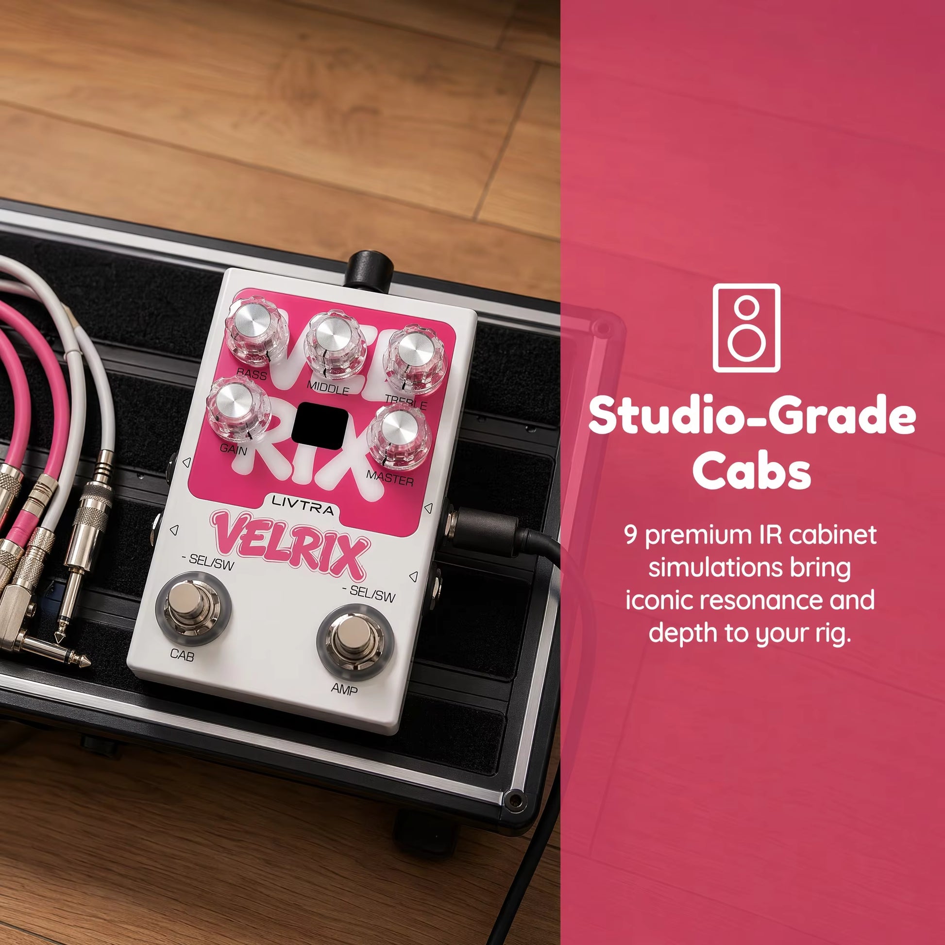 Pedal Guitar Livtra Velrix - AMP & IR Pedal - Việt Music