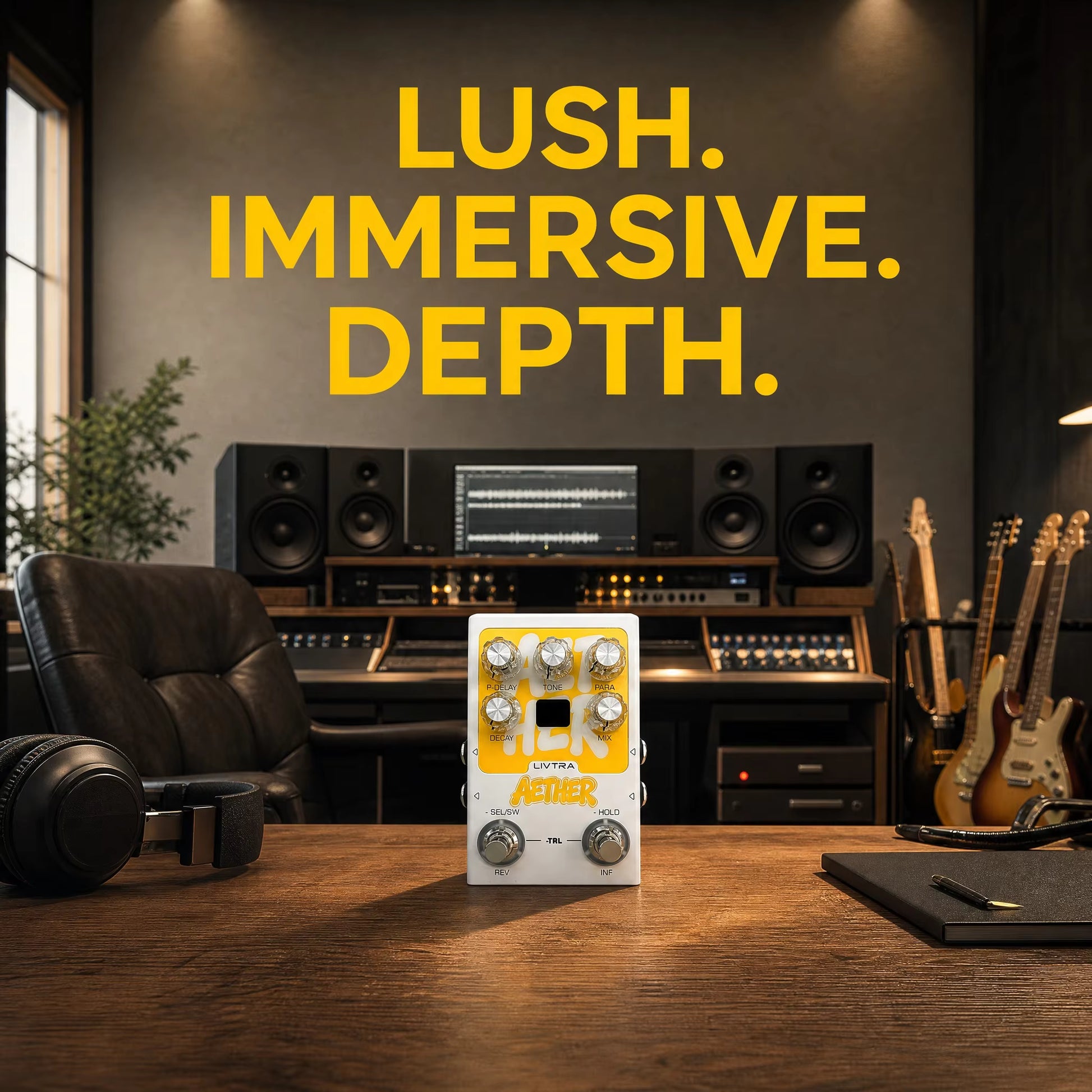 Pedal Guitar Livtra Aether - Stereo Reverb Pedal - Việt Music
