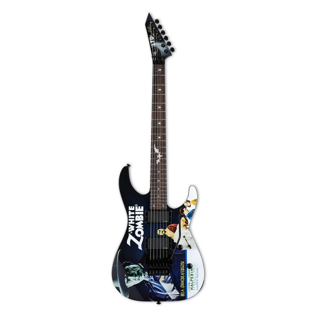 Đàn Guitar Điện ESP LTD Kirk Hammett Signature KH-WZ White Zombie HH, Ebony Fingerboard, Black with Graphic