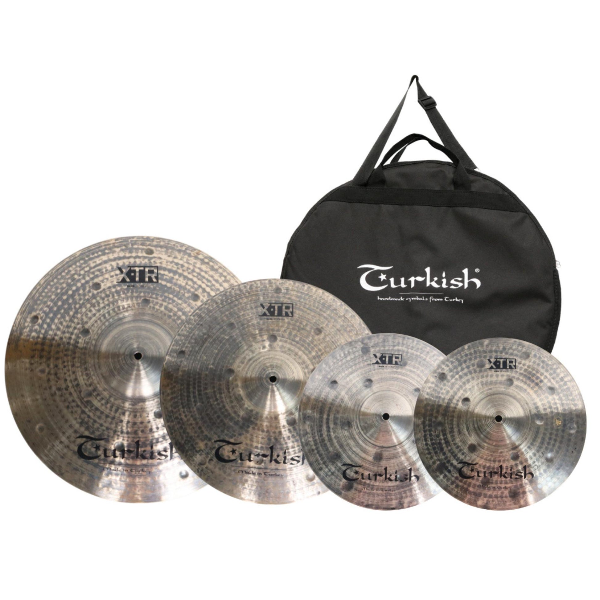 Bộ Cymbal Turkish XTR -D SET 2 Meta Dark Cymbal Pack (14/18/20) - Việt Music