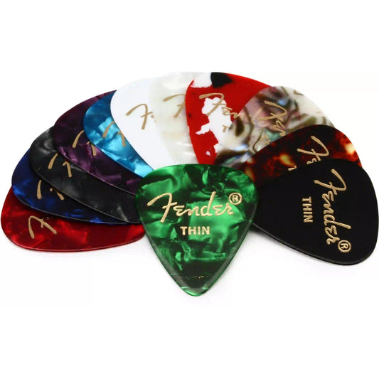 Pick Gảy Đàn Guitar Fender 351 Celluloid Medley, 12pc - Việt Music