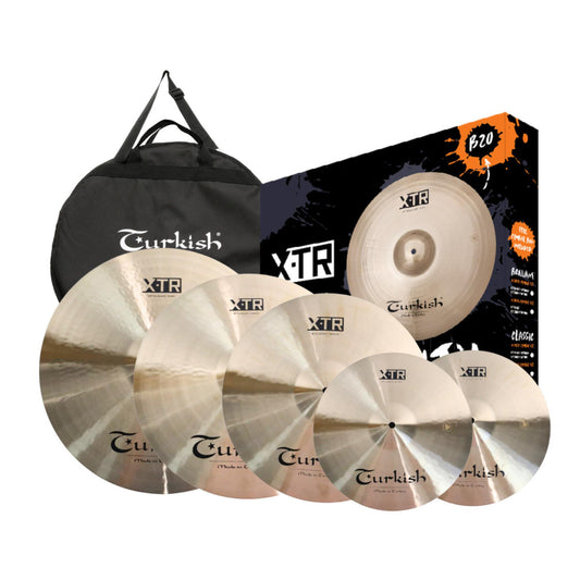 Bộ Cymbal Turkish XTR -C SET 1 Classic Cymbal Pack (14/16/18/20)