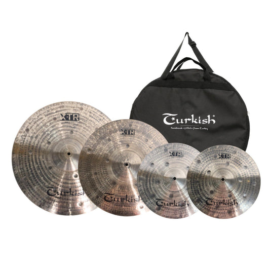 Bộ Cymbal Turkish XTR -D SET 1 Meta Dark Cymbal Pack (14/19/22) - Việt Music