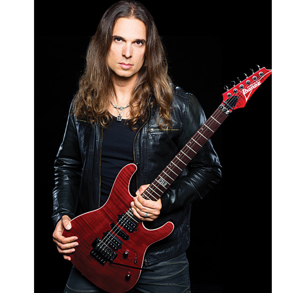 Đàn Guitar Điện Ibanez KIKO100 - Kiko Loureiro Signature HSH, Rosewood Fingerboard, Transparent Ruby Red