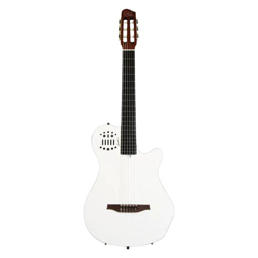 Đàn Guitar Silent Classic Godin Multiac Grand Concert Duet Ambiance White HG - Việt Music