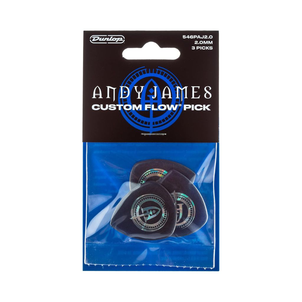 Pick Gảy Đàn Guitar Jim Dunlop 546-AJ200 Andy James Custom Flow Jumbo 2.00mm, 3pc - Việt Music